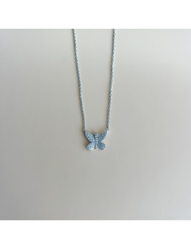 Colar Borboleta Prata