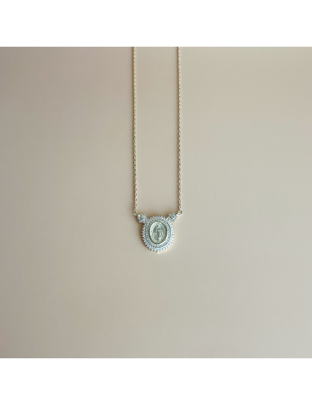 Colar Milagrosa Prata Dourada