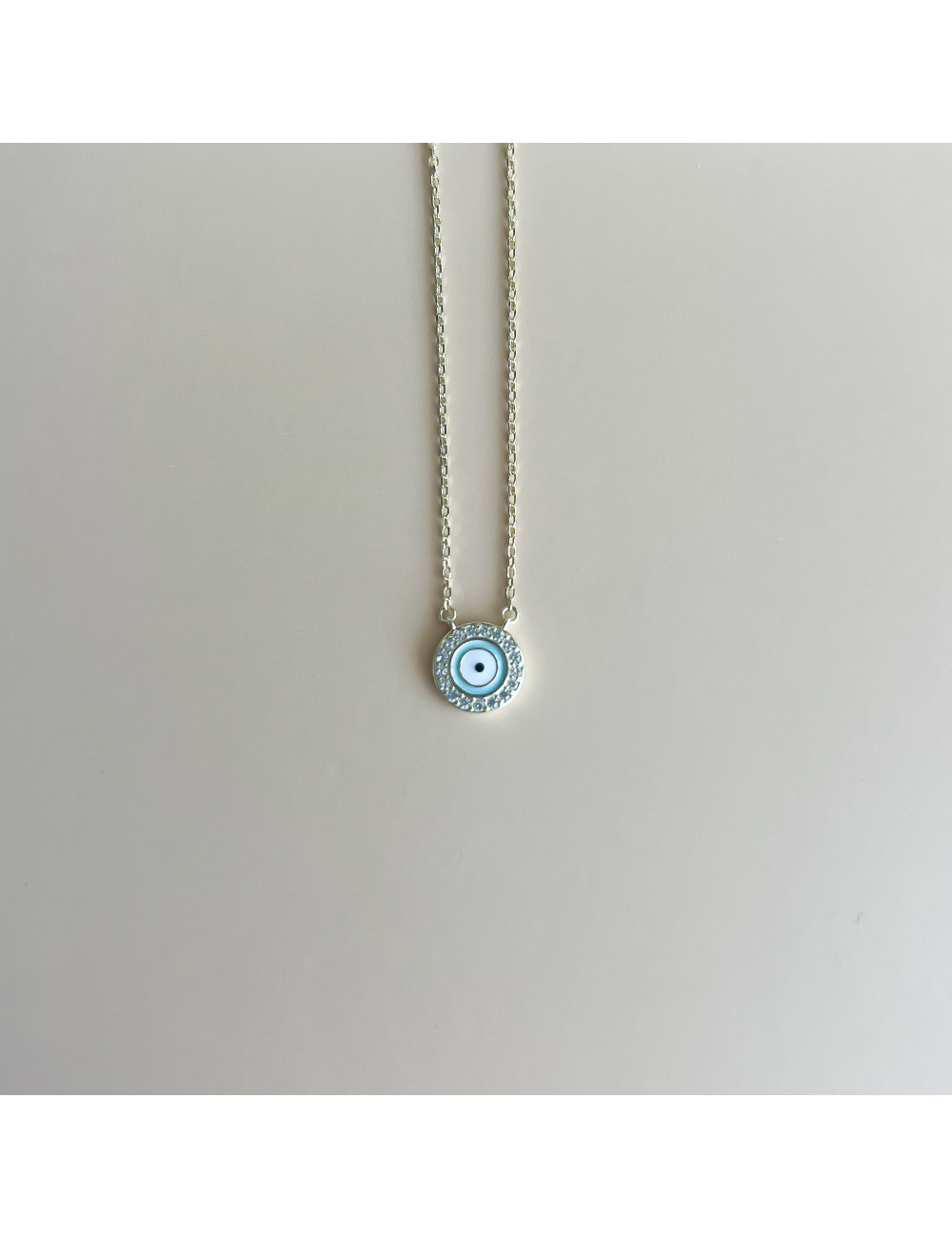 Colar Eye Prata Dourada