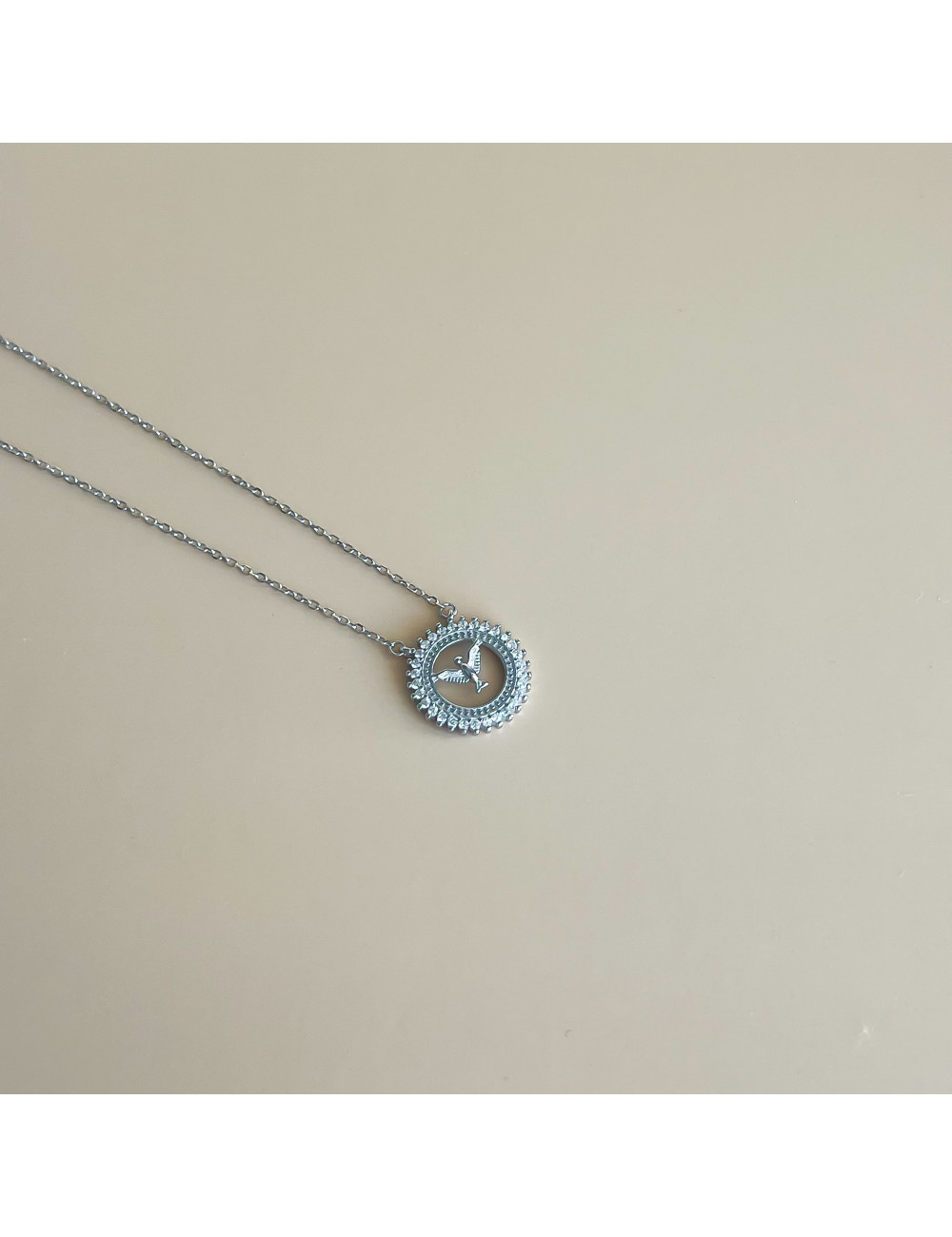 Colar Espirito Santo Prata