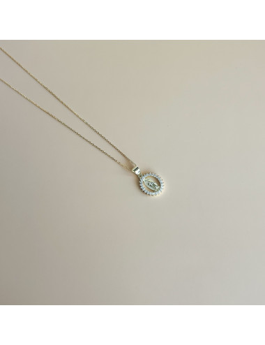 Colar Milagrosa Prata Dourada