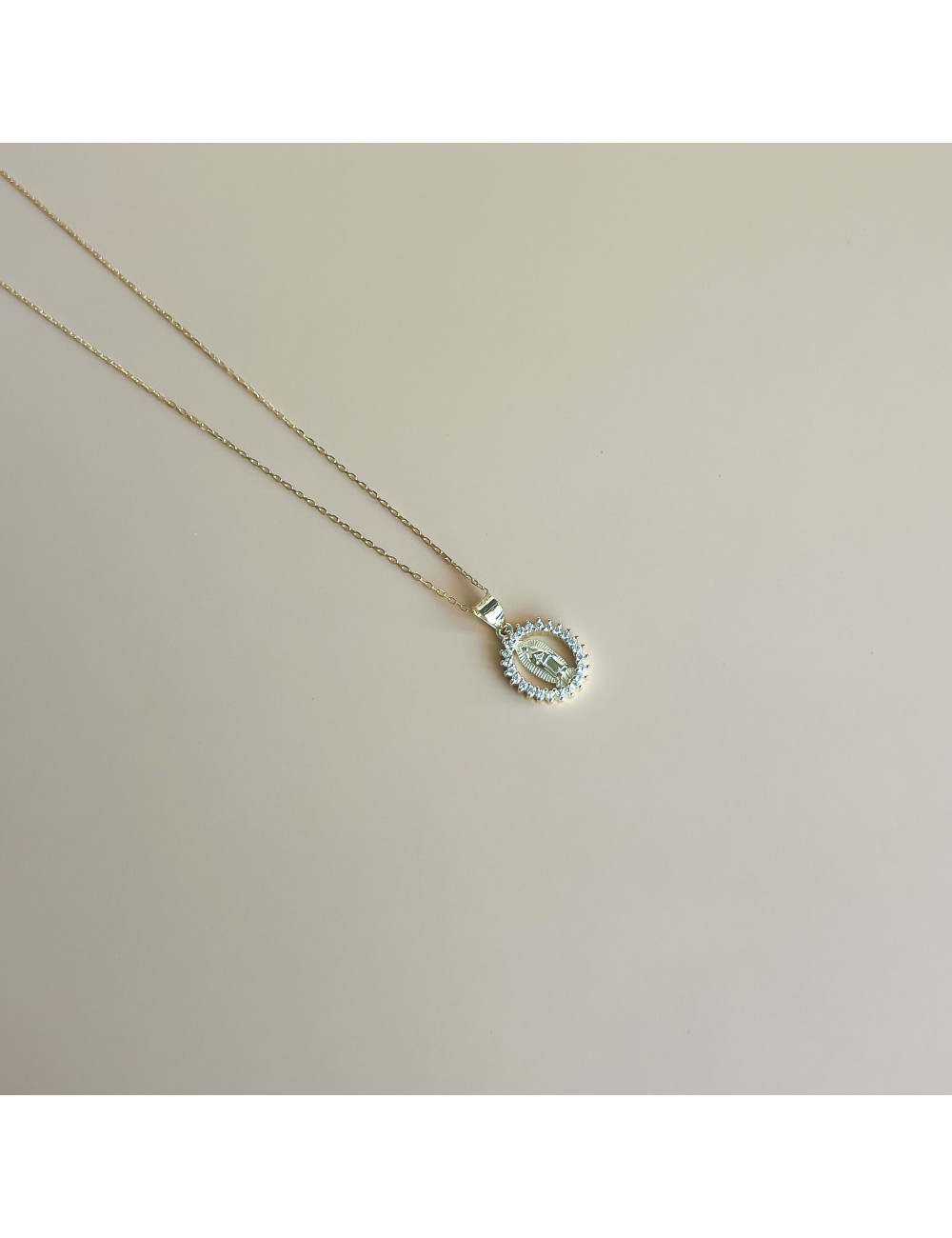 Colar Milagrosa Prata Dourada