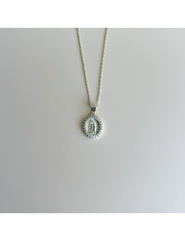 Colar Milagrosa Prata Dourada