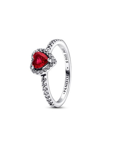 ANEL SPARKLING RED ELEVATED HEART PANDORA