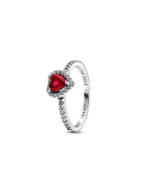 ANEL SPARKLING RED ELEVATED HEART PANDORA