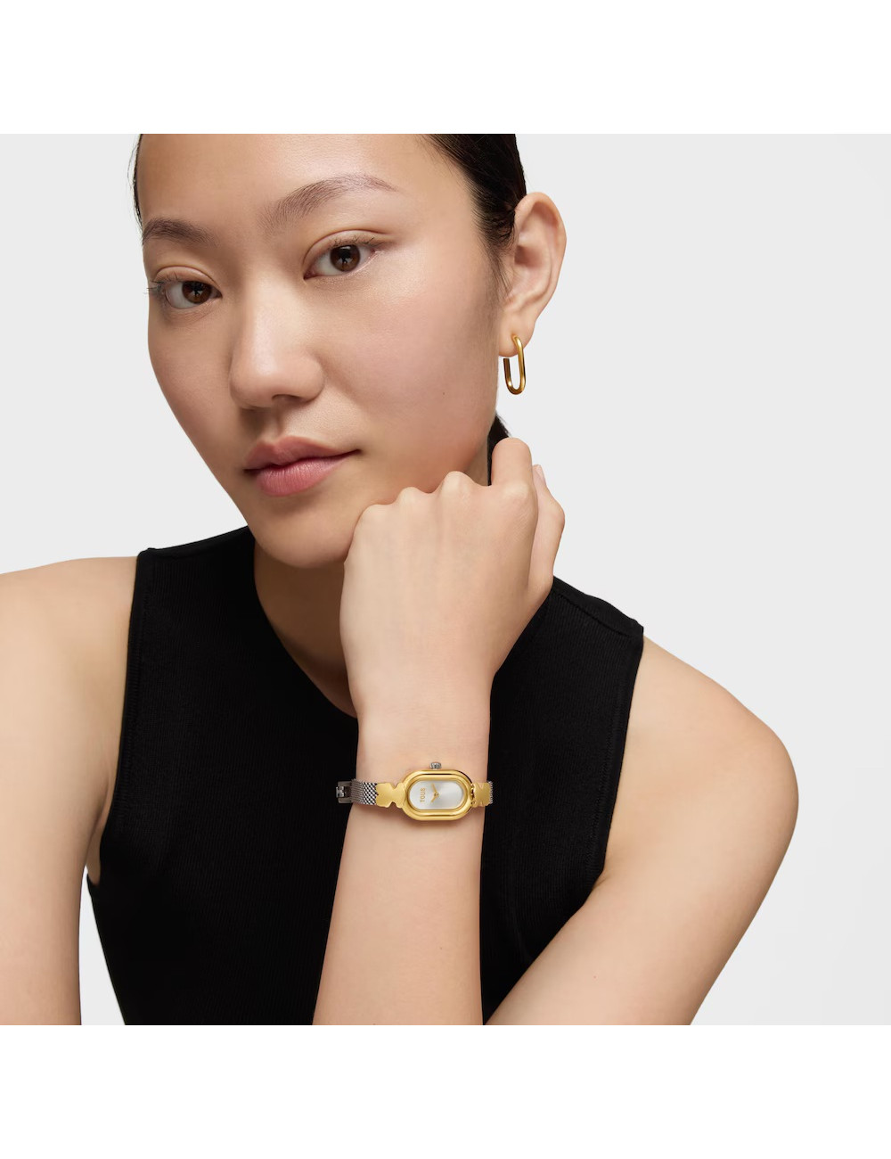 Relógio Oval Icon Bicolor Tous