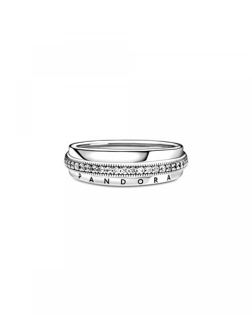 ANEL TRIPLE BAND PAVÉ PANDORA