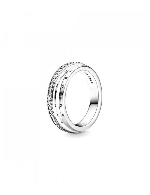 ANEL TRIPLE BAND PAVÉ PANDORA