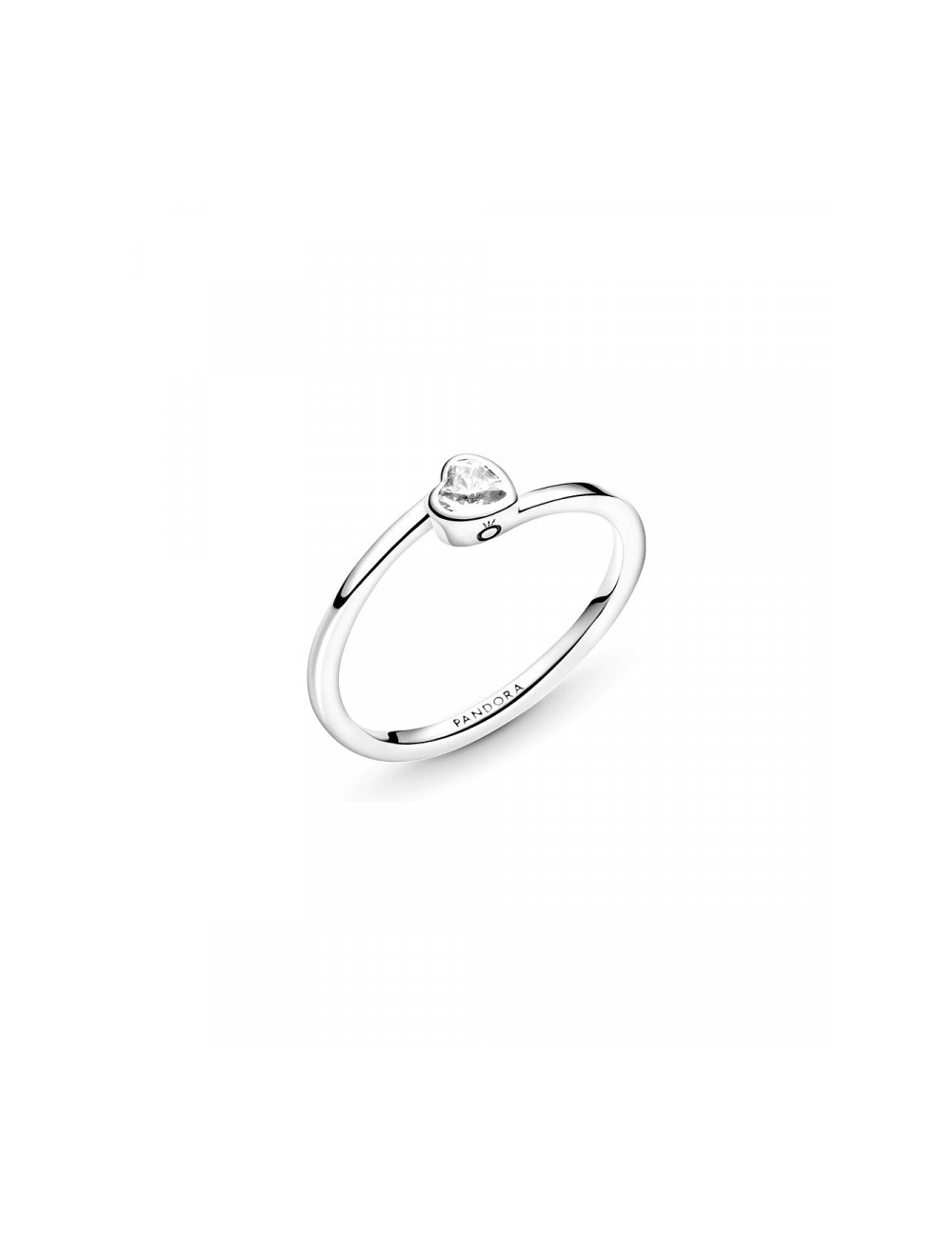 ANEL CLEAR TILTED HEART SOLITAIRE PANDORA
