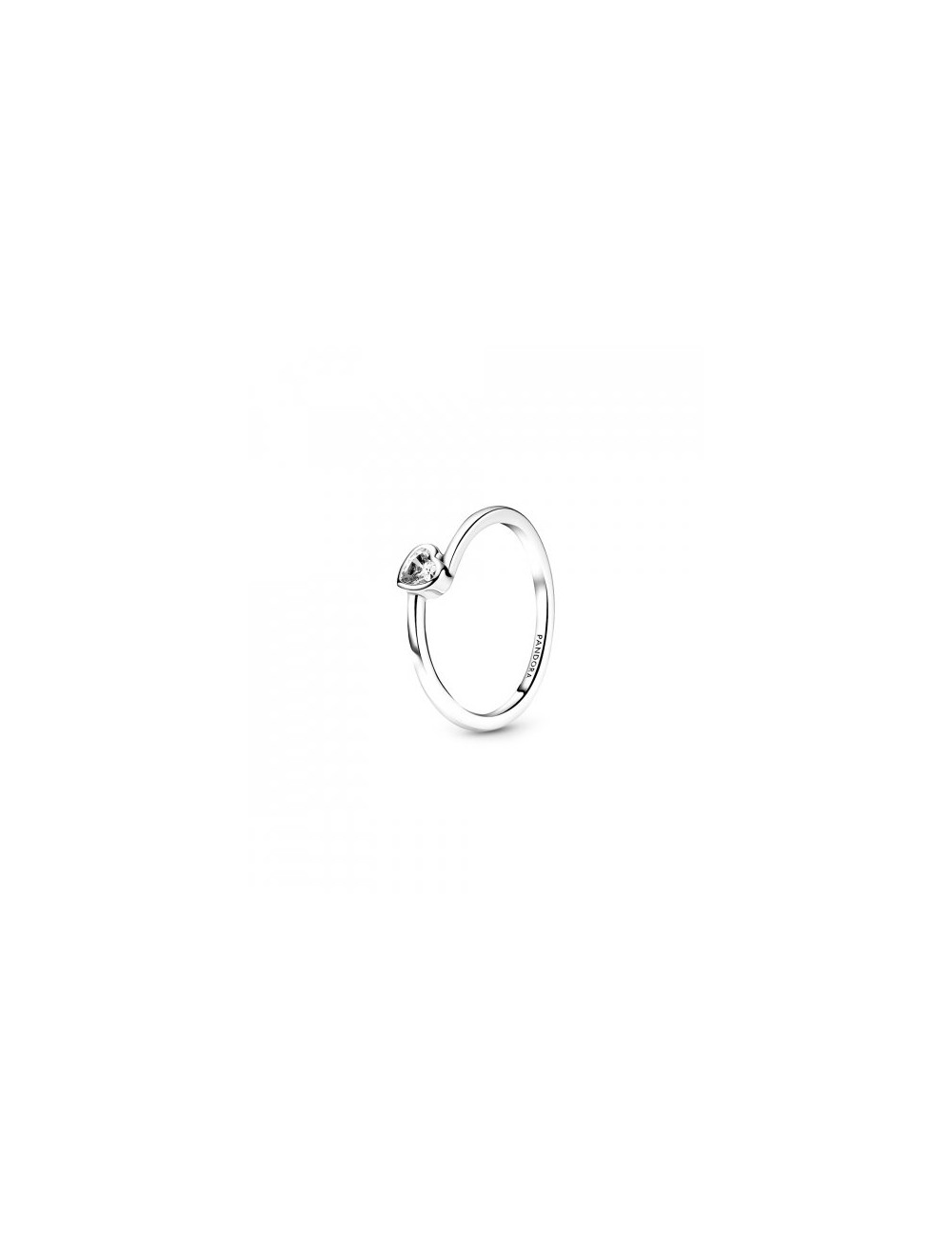 ANEL CLEAR TILTED HEART SOLITAIRE PANDORA