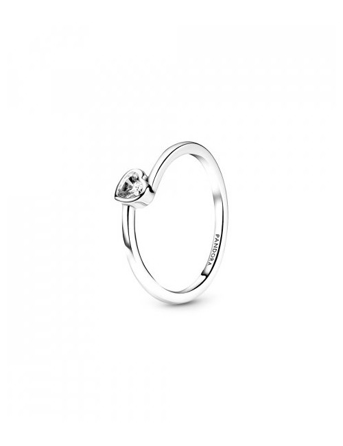 ANEL CLEAR TILTED HEART SOLITAIRE PANDORA