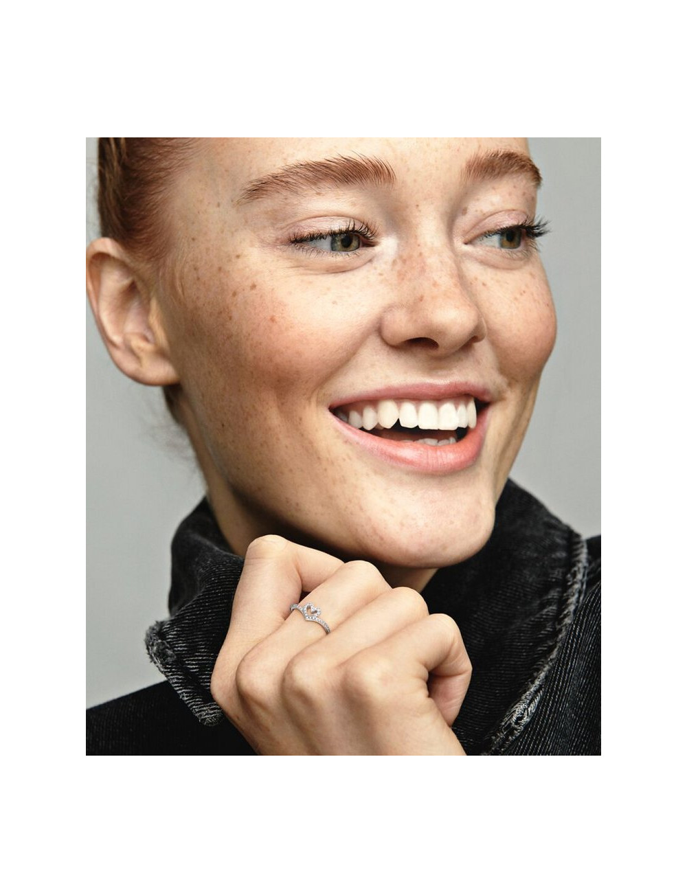 ANEL SPARKLING WISHBONE HEART PANDORA