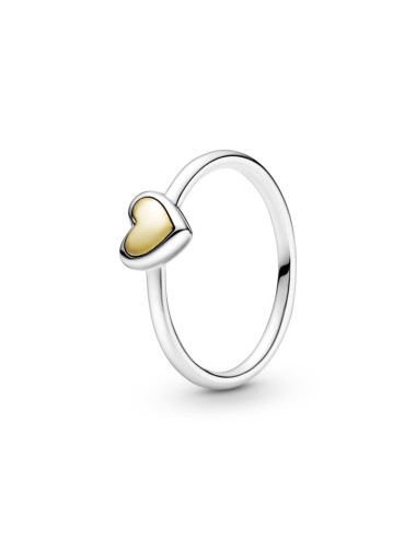 ANEL DOMED GOLDEN HEART PANDORA
