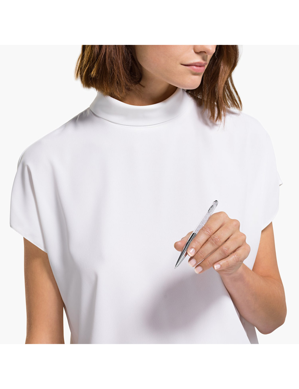 ESFEROGRÁFICA CRYSTALLINE BRANCO SWAROVSKI