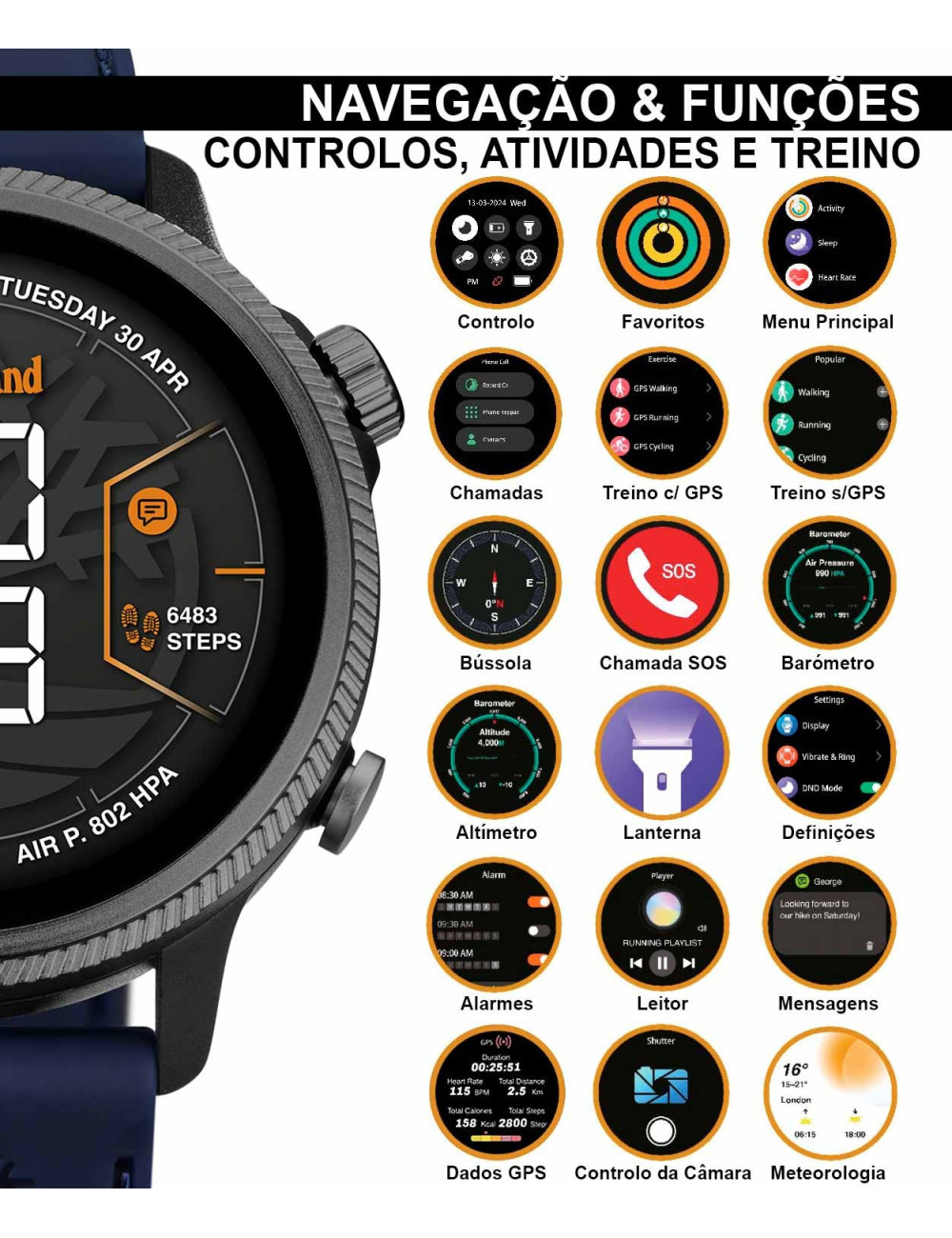 Smartwatch Trail Force Timberland