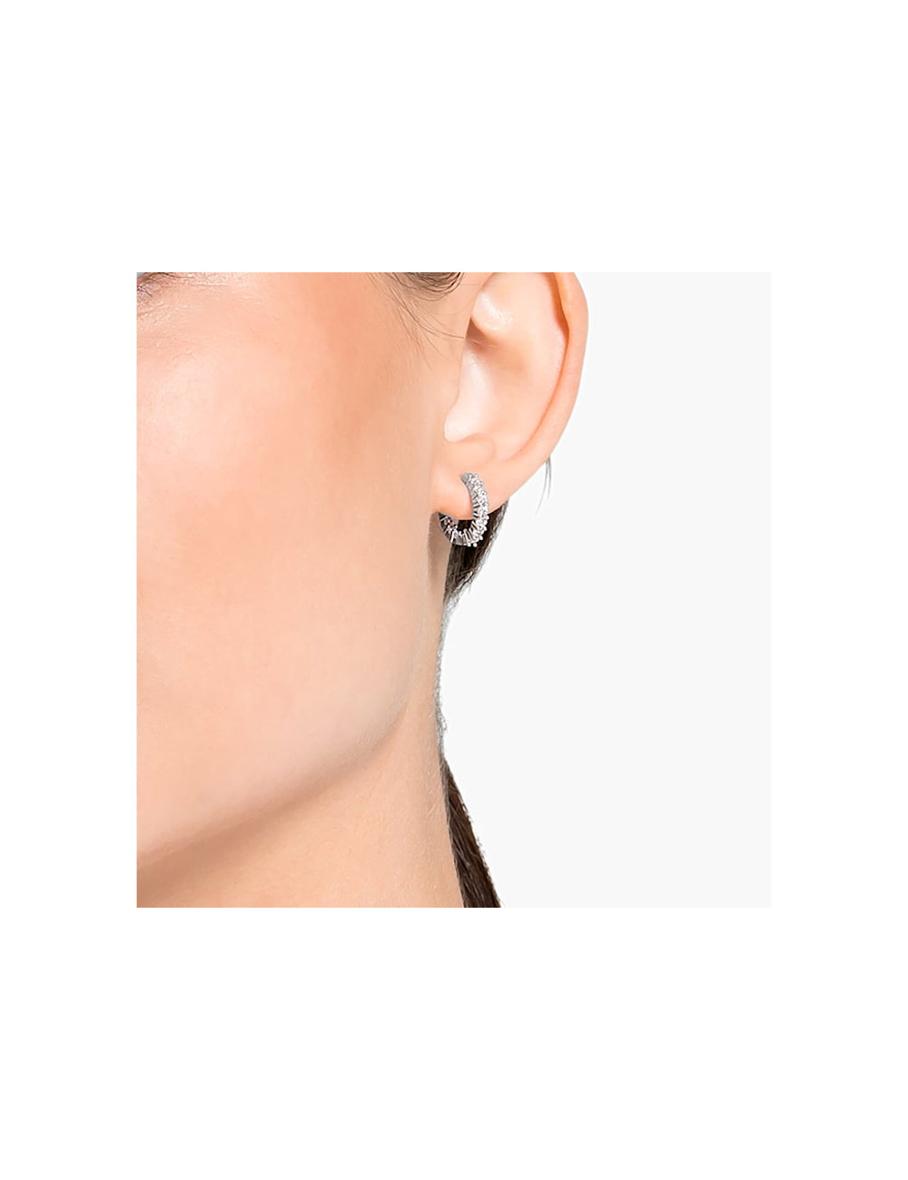 BRINCOS VITTORE MINI HOOP SWAROVSKI